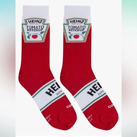 Cool Socks Heinz Ketchup Socks, NWT - Picture 4 of 6